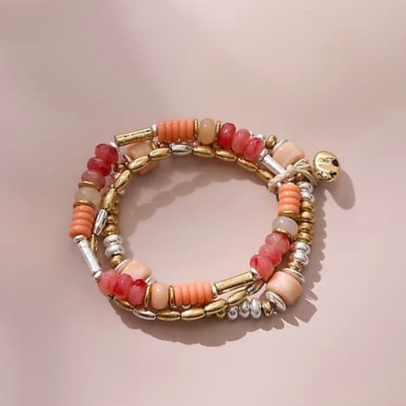 J.Jill NEW Alfresco Beaded Bracelet NWT - Picture 1 of 7